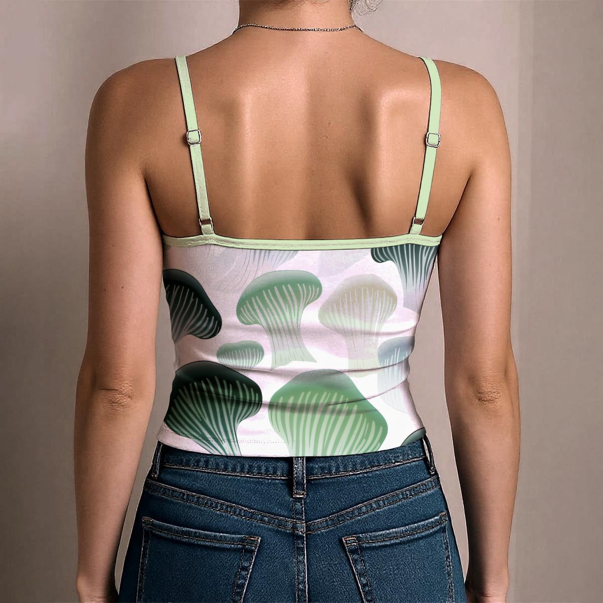 Women's Fluffy Trip Spaghetti Tank Top