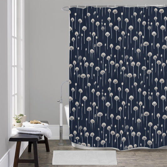 Micro Morels Shower Curtain