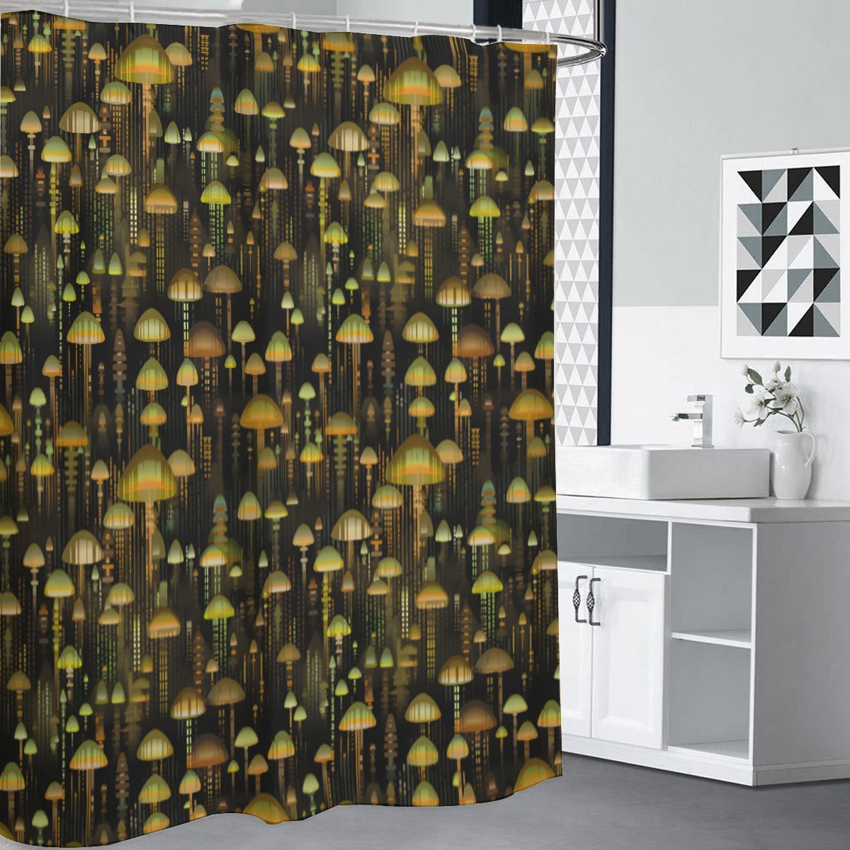 Golden Glory Shower Curtain