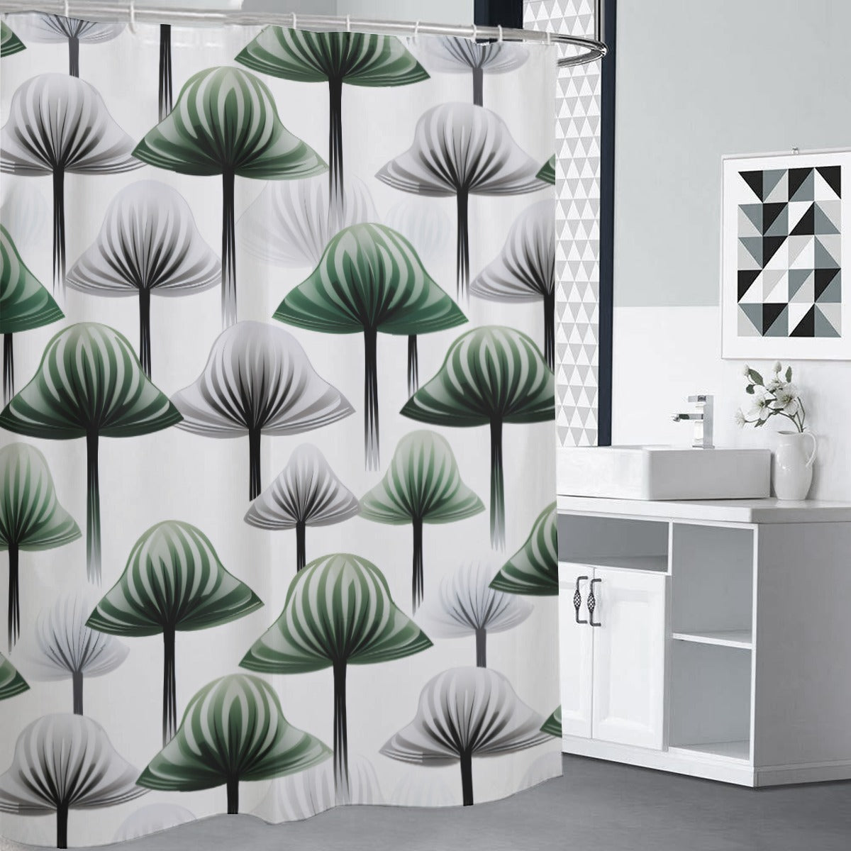 Zen Shroom Shower Curtain