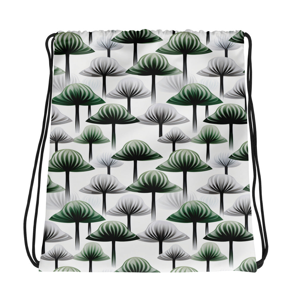 Zen Shroom Drawstring Bag