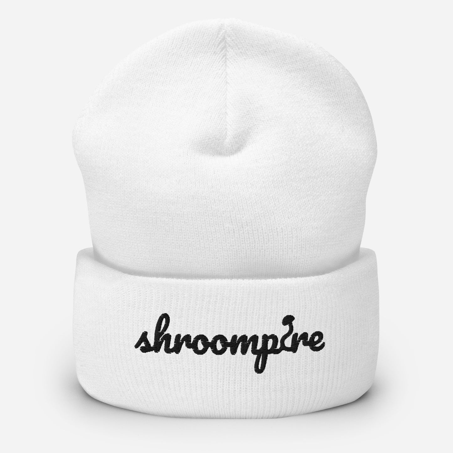 Black Shroompire Logo Cuffed Beanie