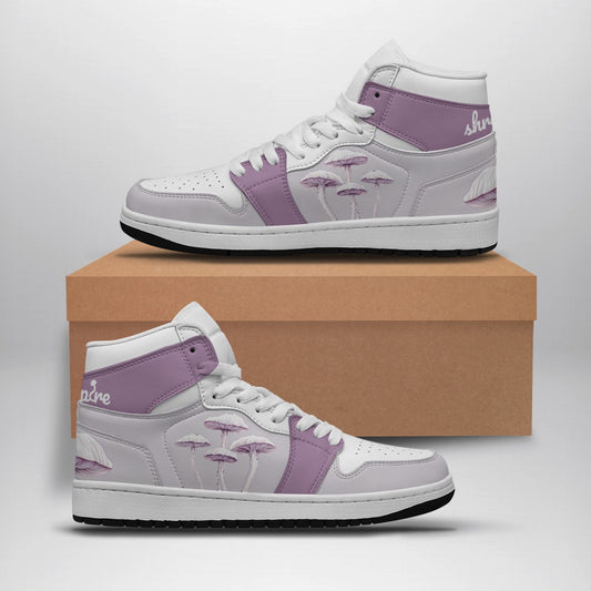 Women's Lavender Love High Top Sneakers