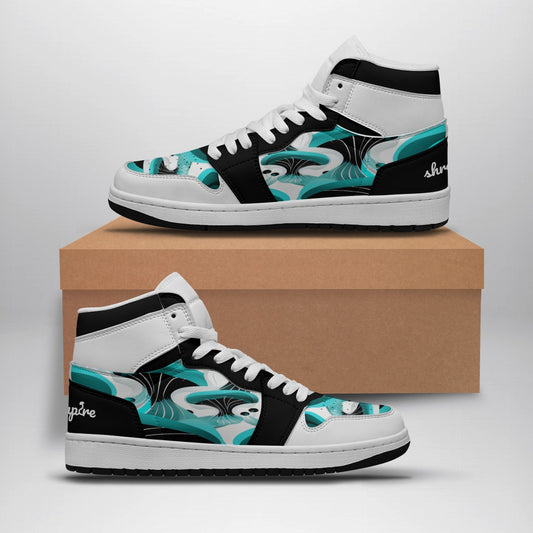 Women's Teal Trip High Top Sneakers