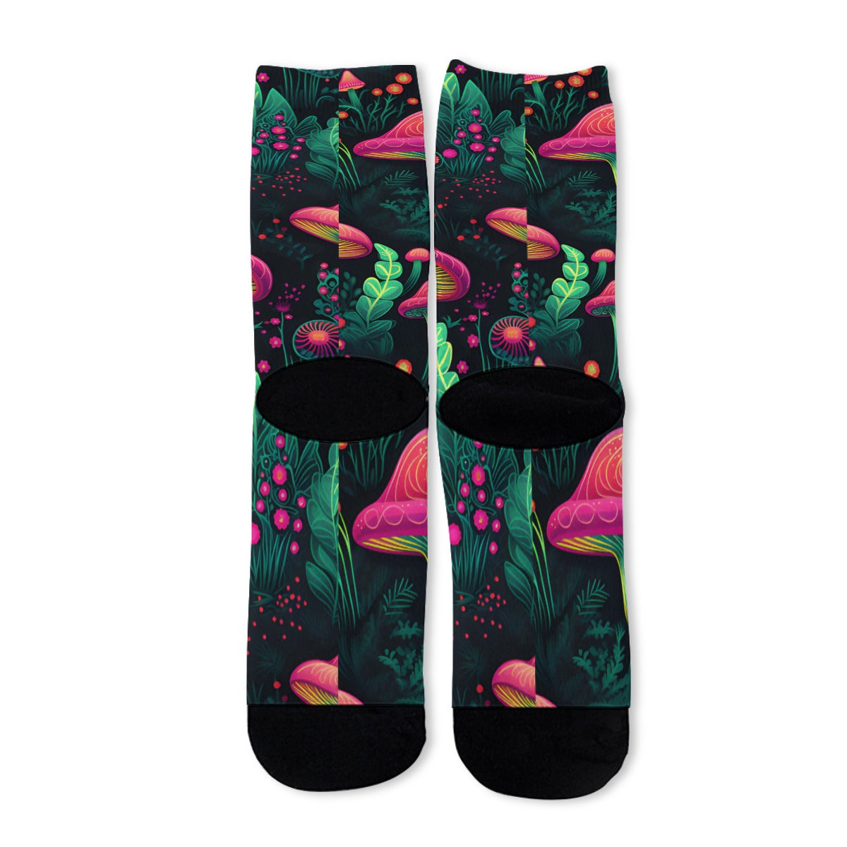 Unisex Shroom Garden Long Socks
