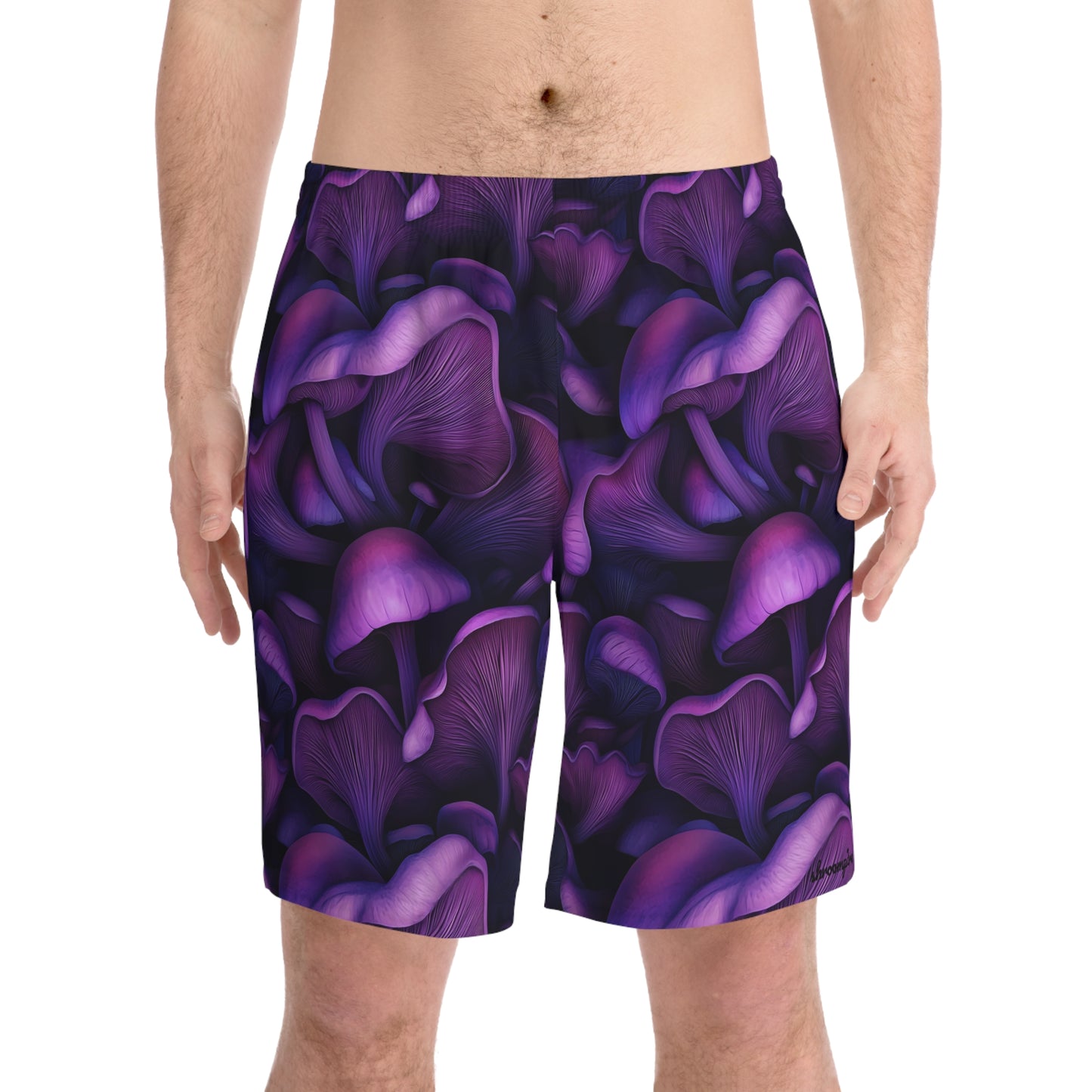 Lilac Mush Men's Elastic Beach Shorts
