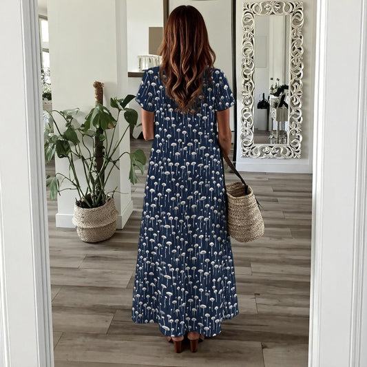 Women's Micro Morels Long Dress