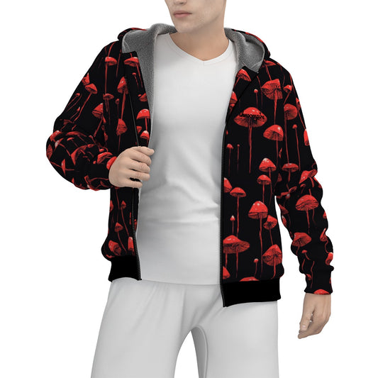 Men's Gloomy Shroom Warm Zipper Hoodie *BEST SELLER*