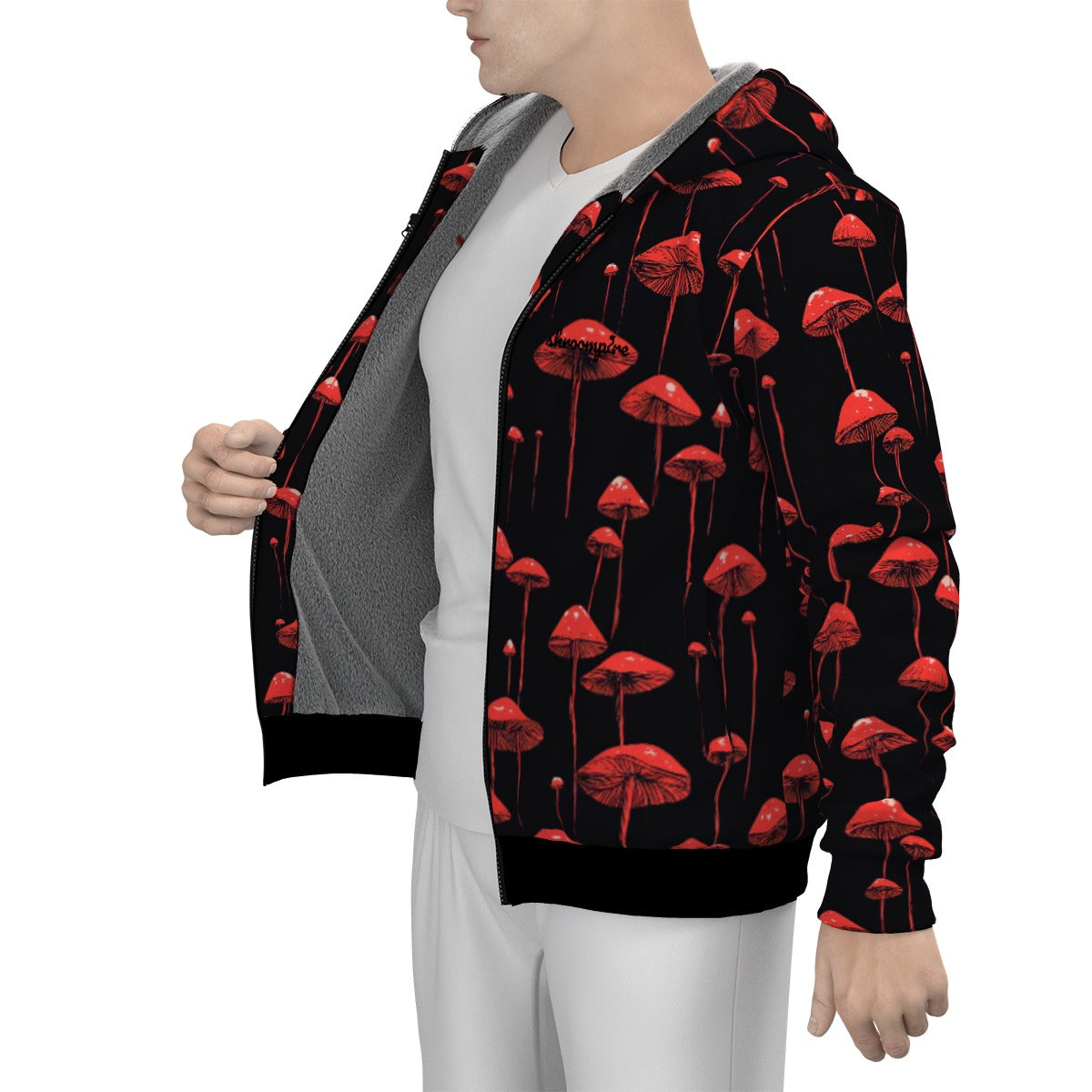 Men's Gloomy Shroom Warm Zipper Hoodie *BEST SELLER*