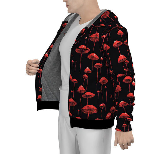 Men's Gloomy Shroom Warm Zipper Hoodie *BEST SELLER*