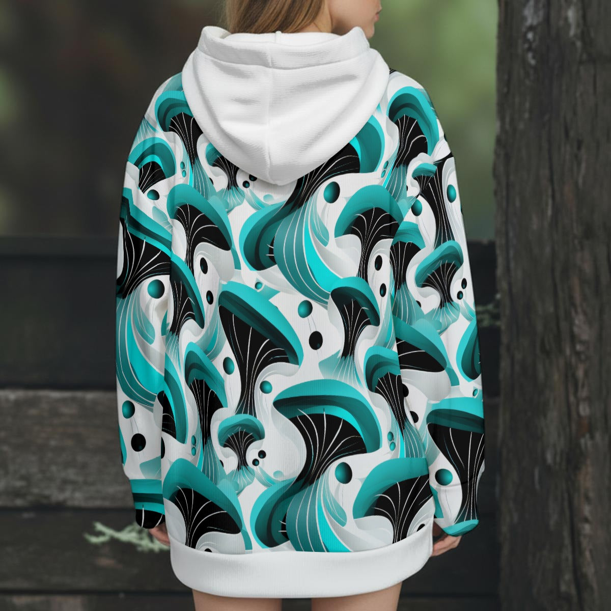 Women's Teal Trip Warm Hooded Jacket