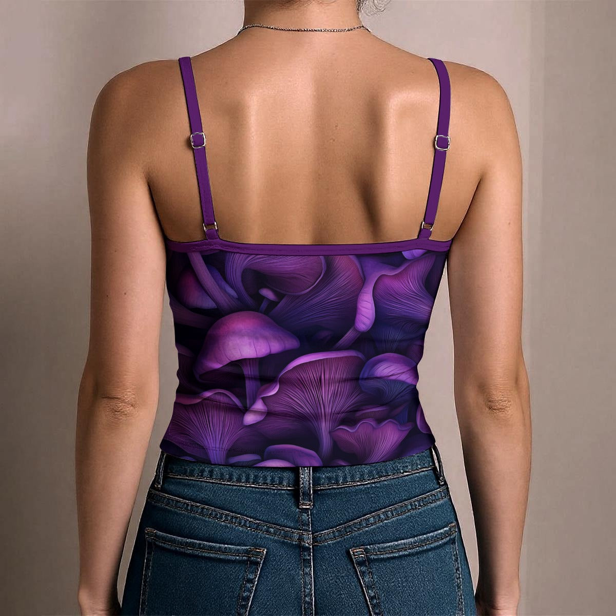 Women's Lilac Mush Spaghetti Top