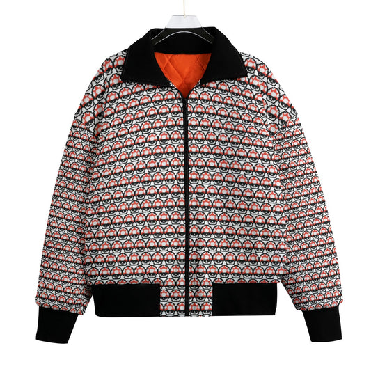 Men's Red Shroomate Knitted Fleece Bomber Jacket *BEST SELLER*