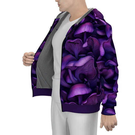 Men's Lilac Mush Warm  Zipper Hoodie *BEST SELLER*