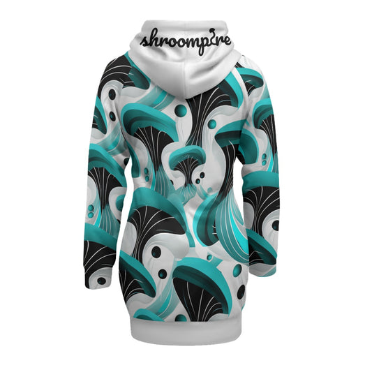 Women's Teal Trip Long Hoodie