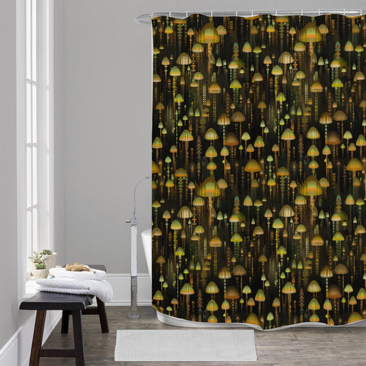 Golden Glory Shower Curtain