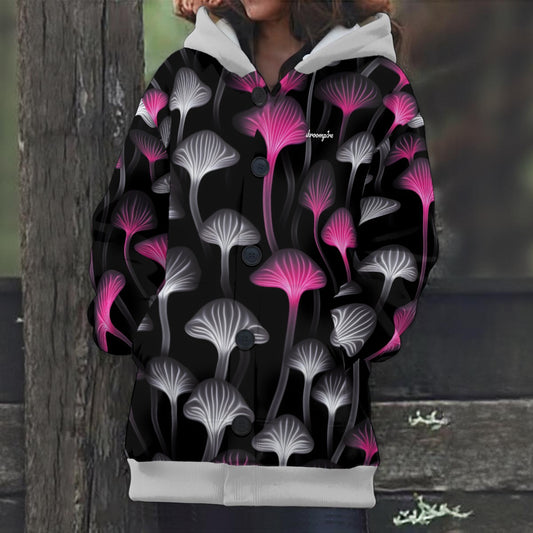 Women's Black Trip Warm Hooded Jacket