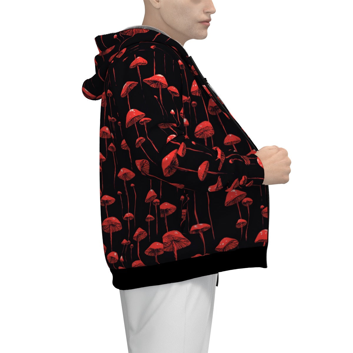 Men's Gloomy Shroom Warm Zipper Hoodie *BEST SELLER*
