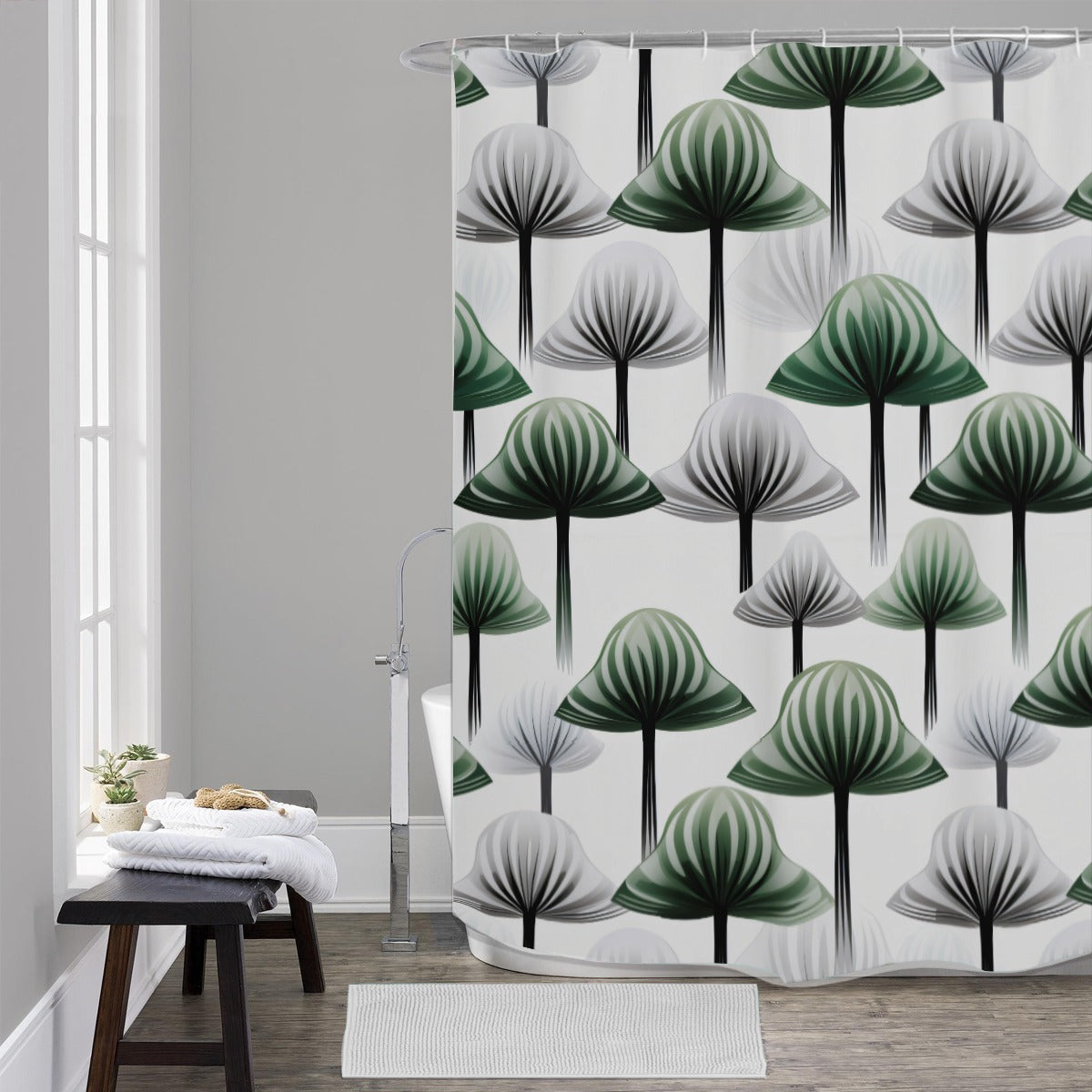 Zen Shroom Shower Curtain