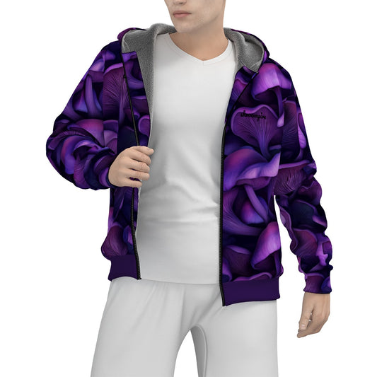 Men's Lilac Mush Warm  Zipper Hoodie *BEST SELLER*