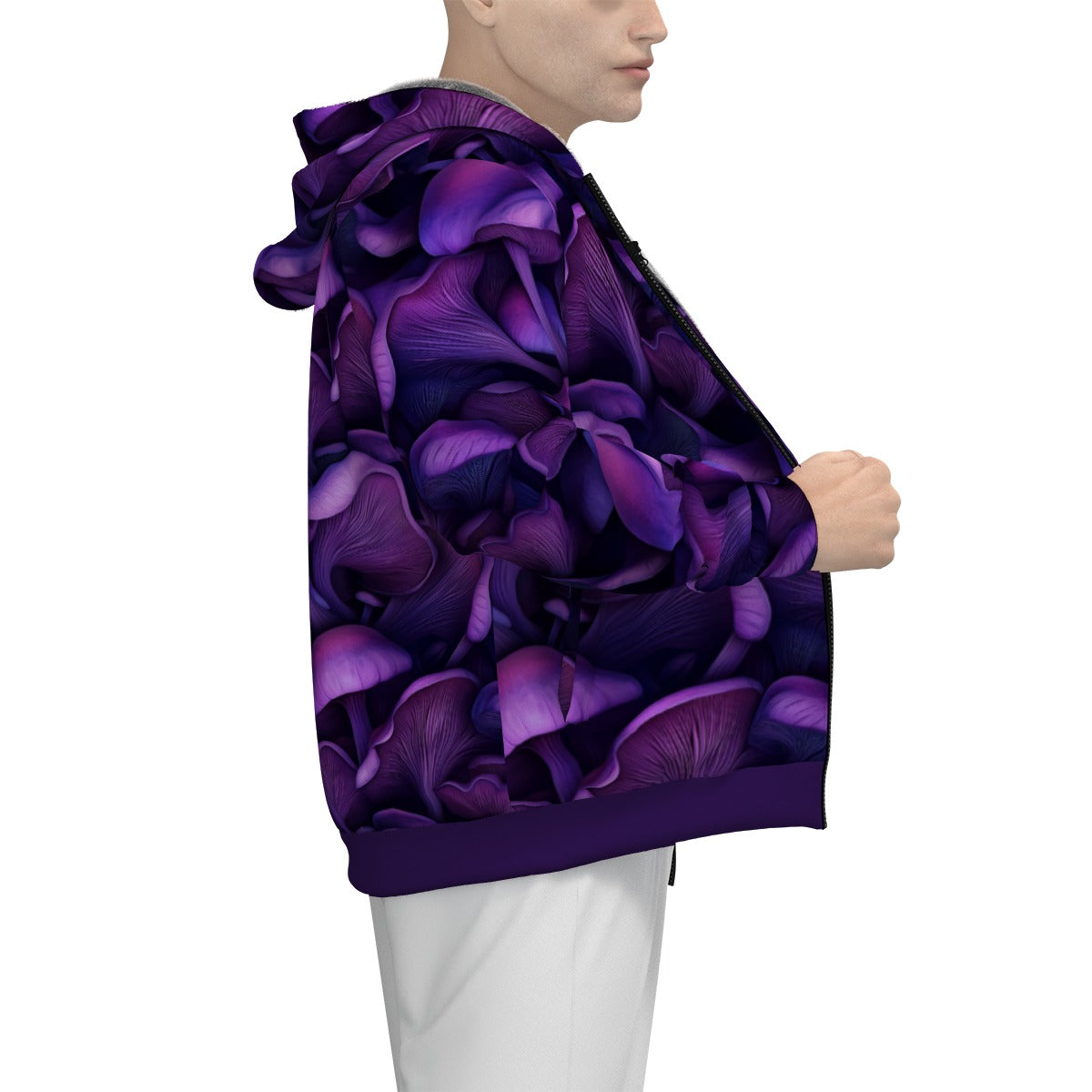 Men's Lilac Mush Warm  Zipper Hoodie *BEST SELLER*