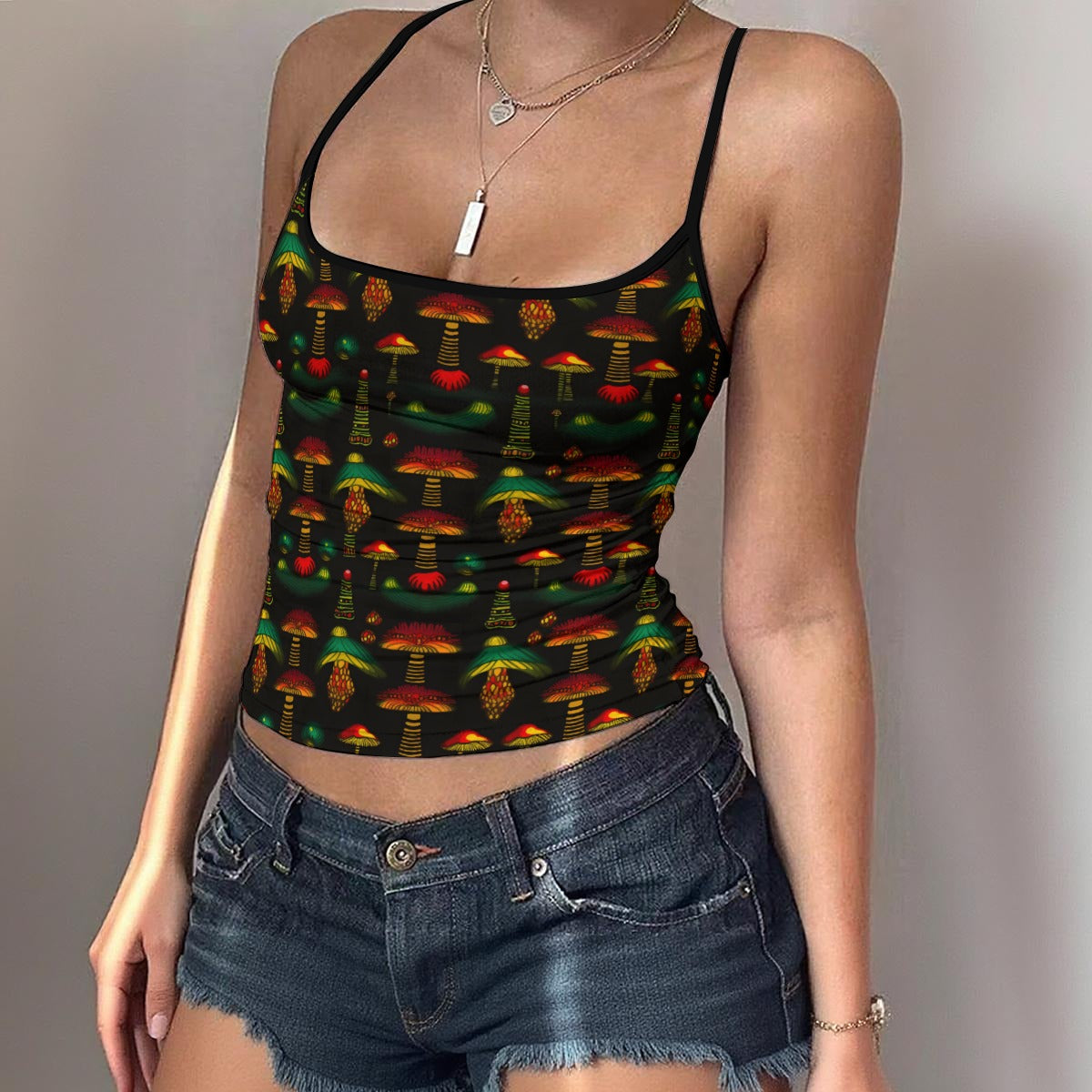 Women's Shroomopolize Spaghetti Tank Top