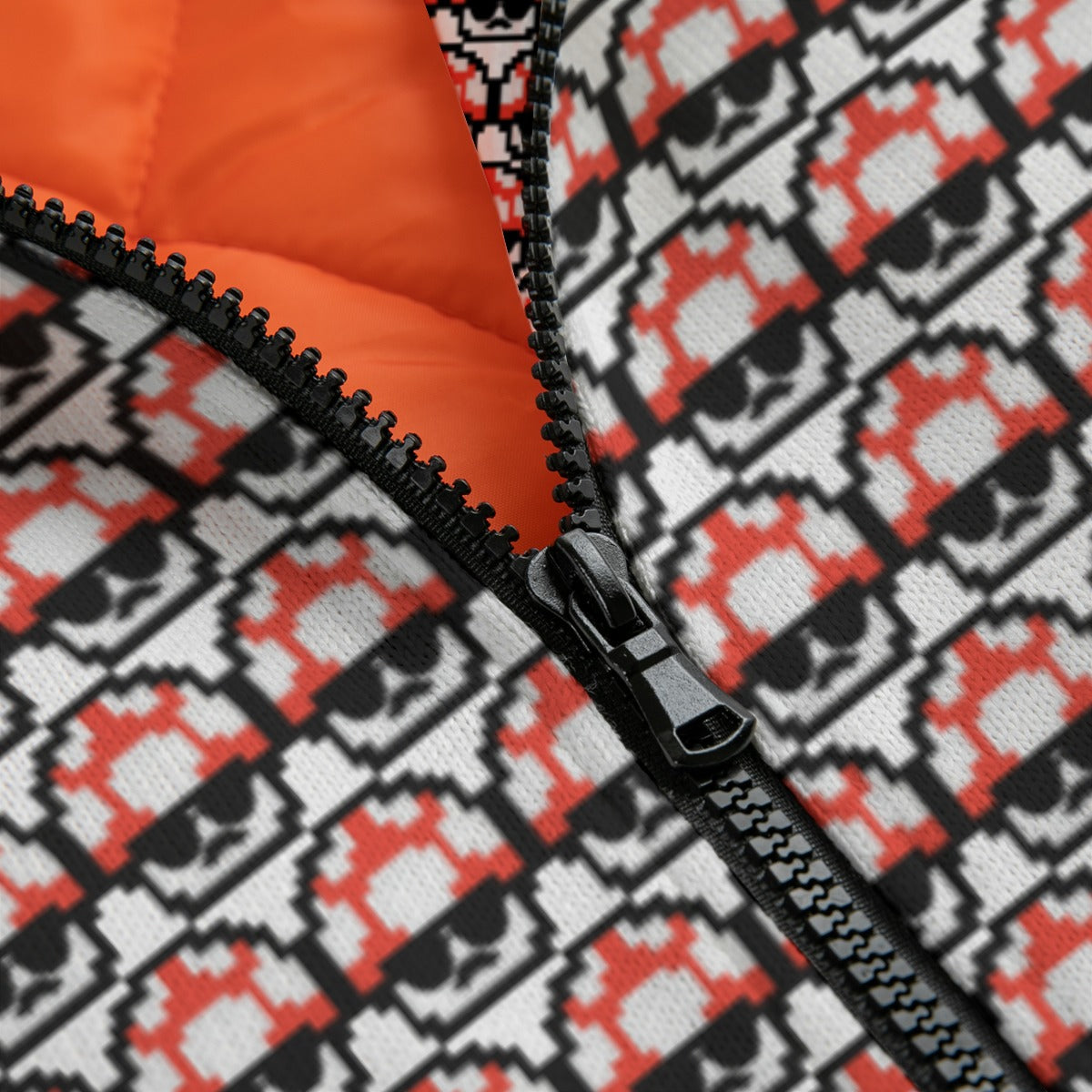 Men's Red Shroomate Knitted Fleece Bomber Jacket *BEST SELLER*