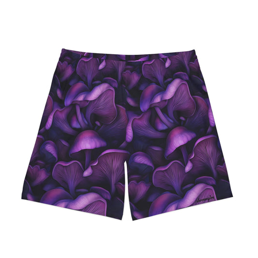Lilac Mush Men's Elastic Beach Shorts