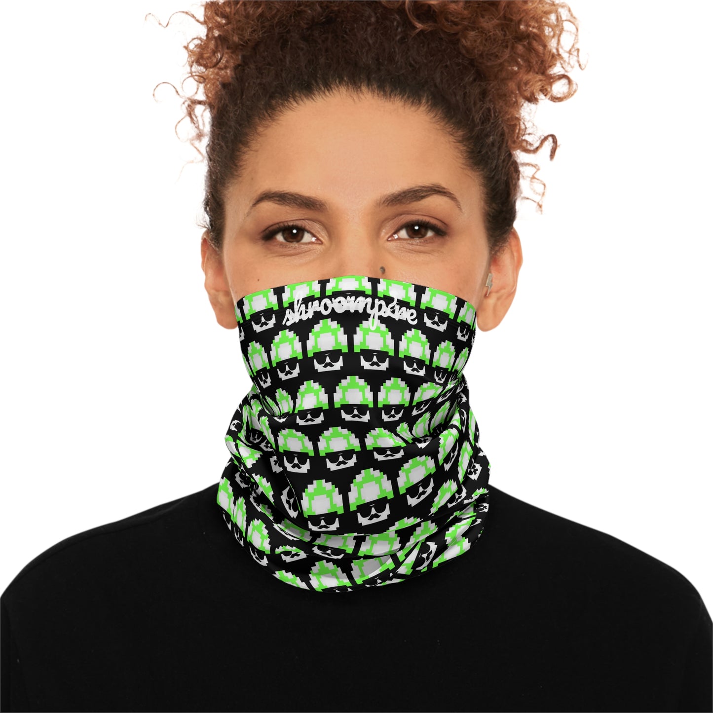 Green Shroomate Winter Neck Gaiter