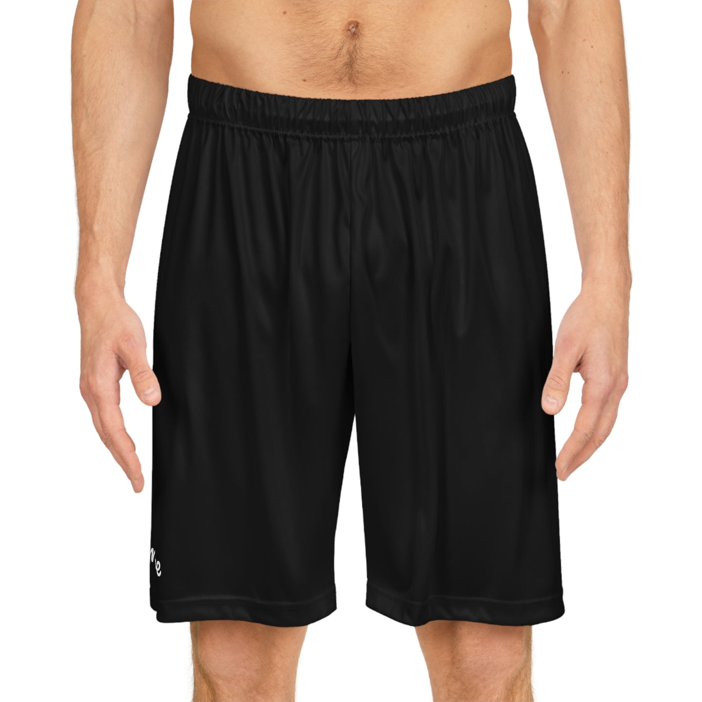 Men's Black Logo Basketball Shorts