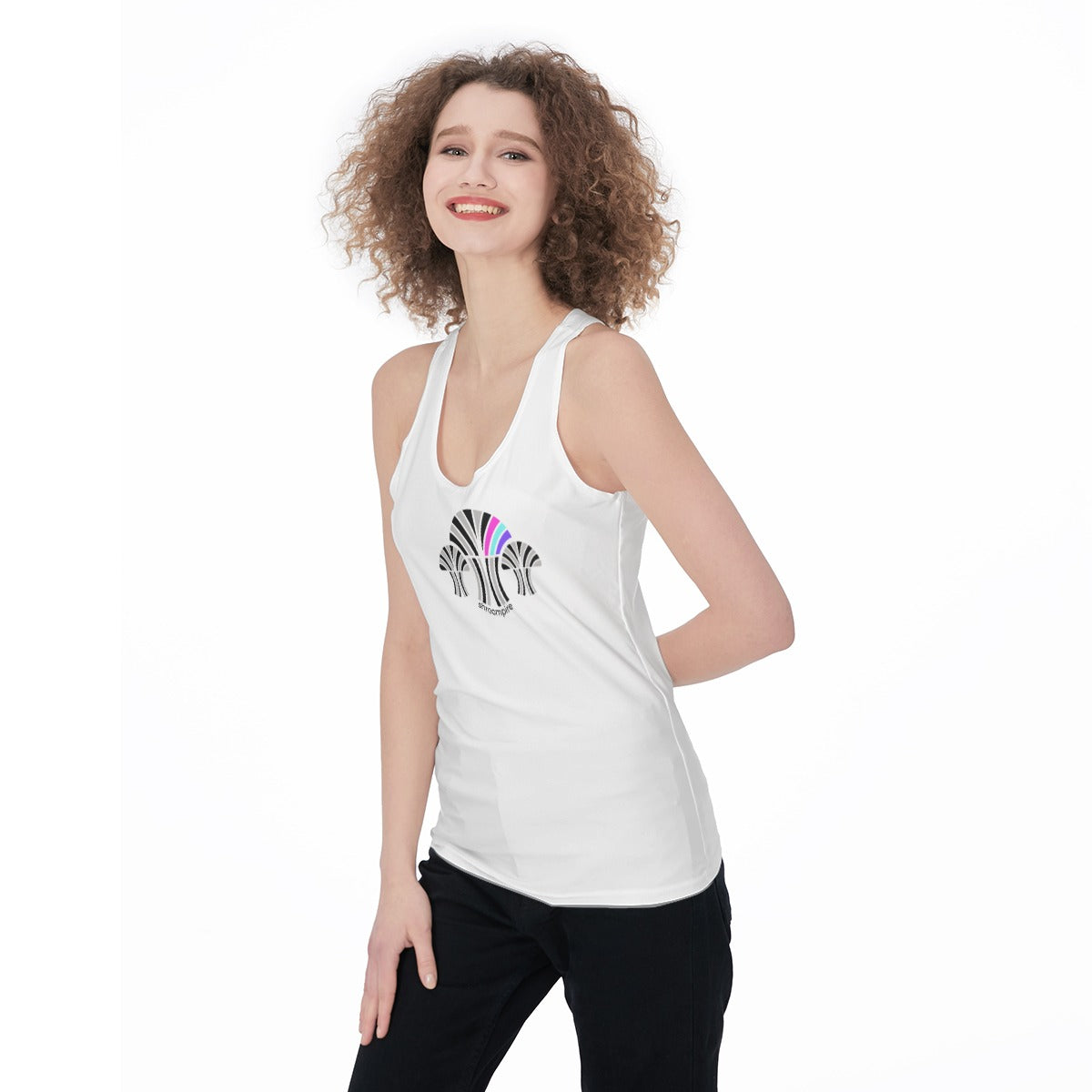 Women's White Original Racerback Tank Top