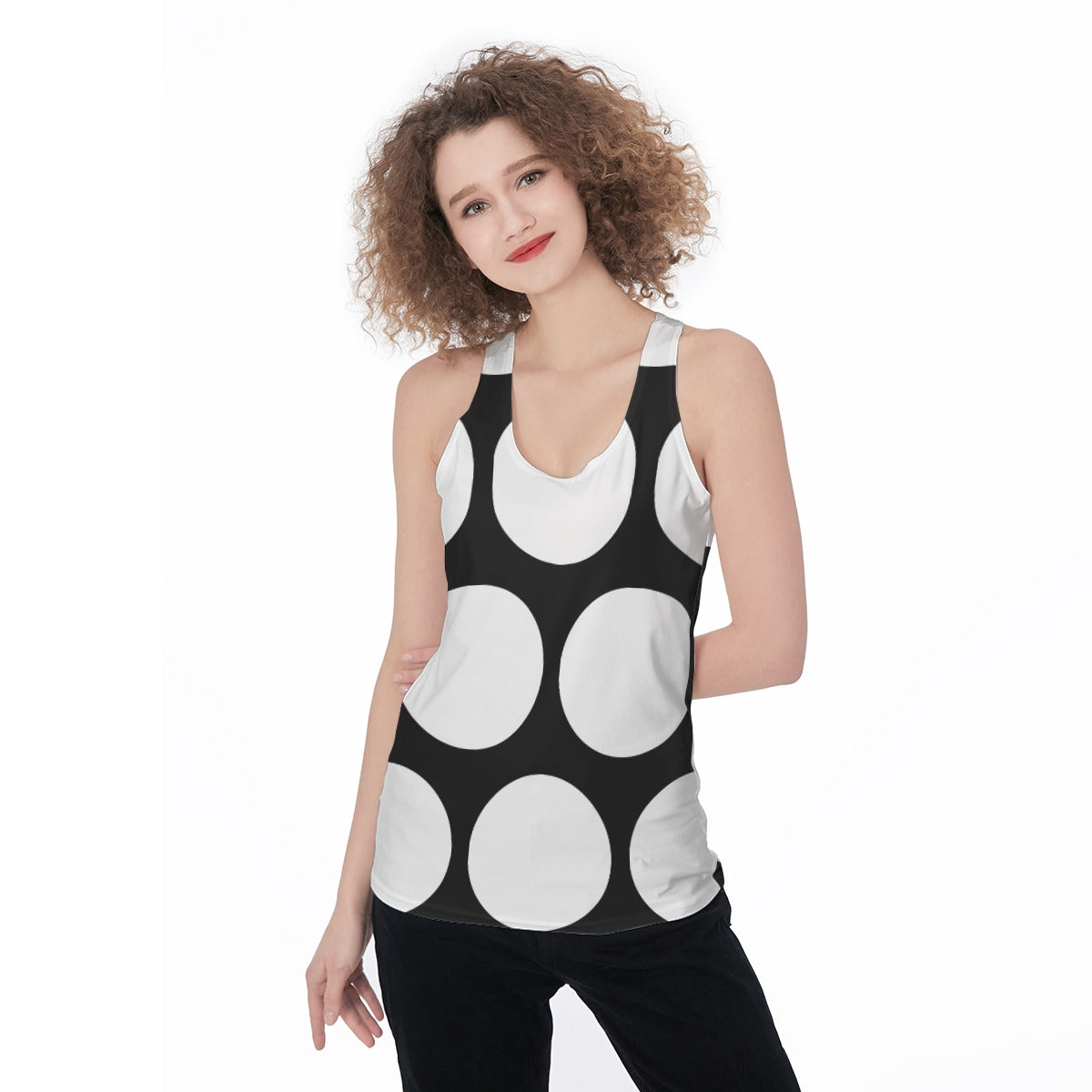 Women's Black Just Shroomy  Racerback Tank Top