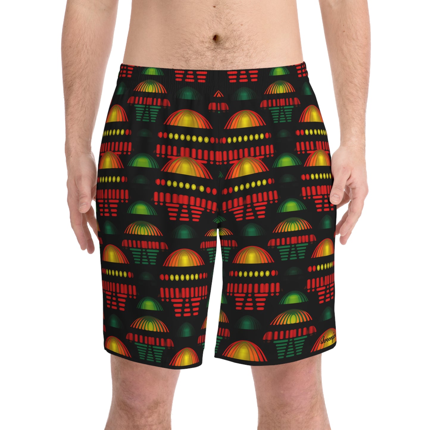 Shroomalist Men's Elastic Beach Shorts