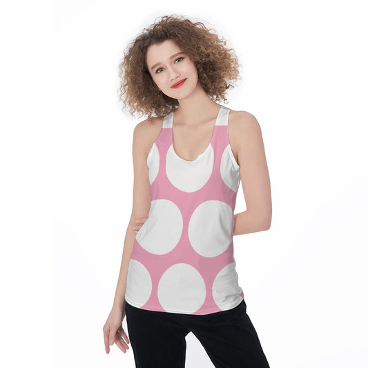 Women's Pink Just Shroomy Racerback Tank Top