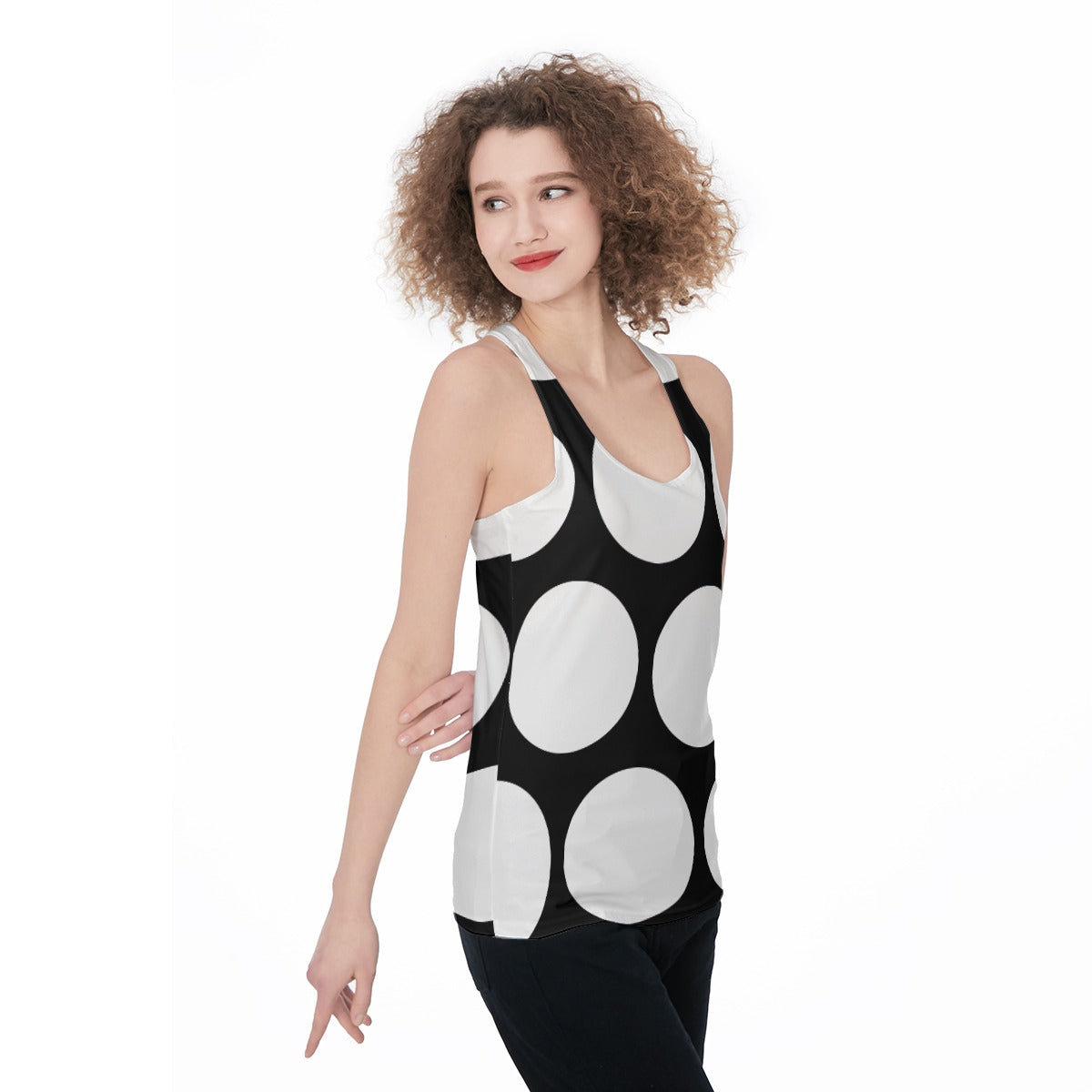 Women's Black Just Shroomy  Racerback Tank Top