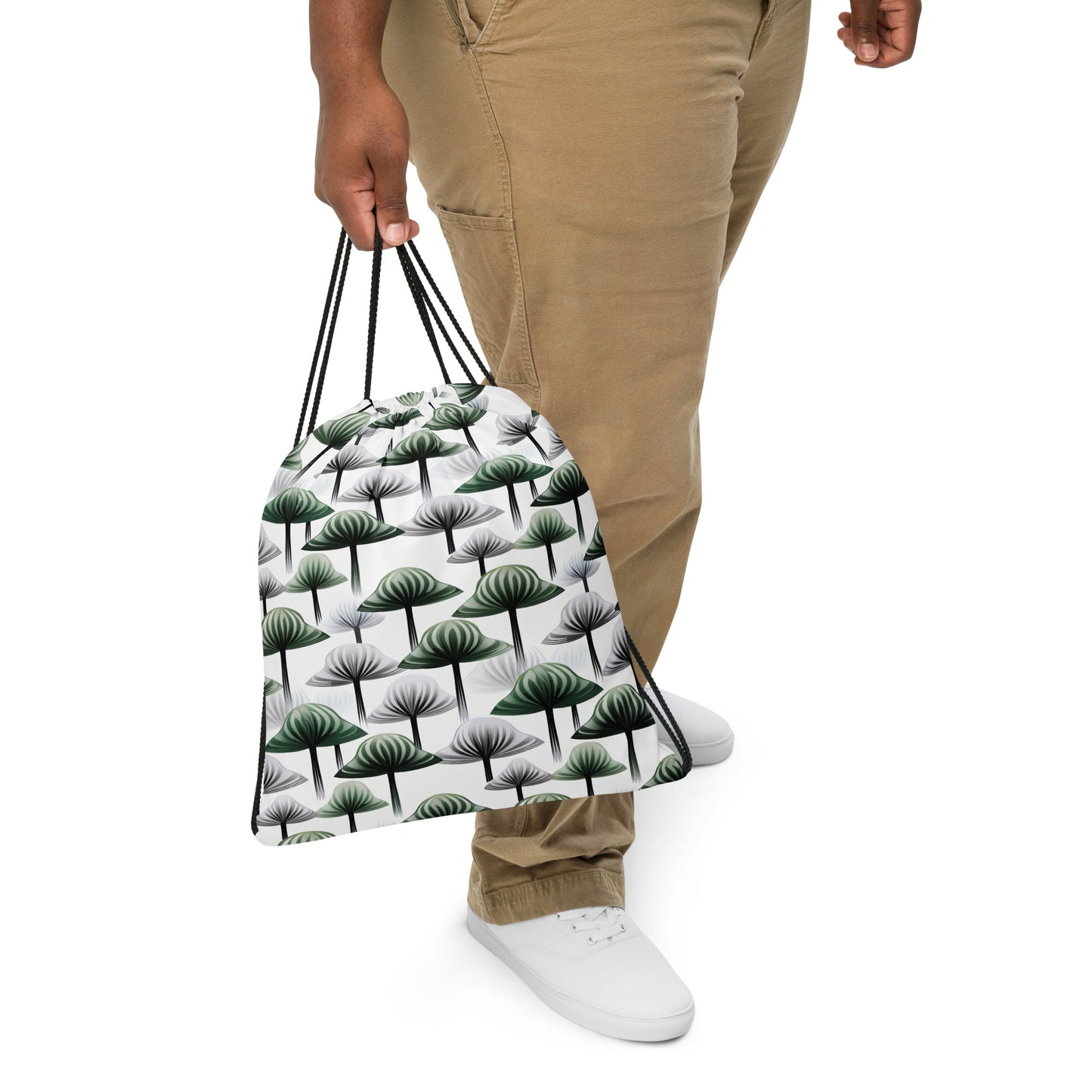 Zen Shroom Drawstring Bag