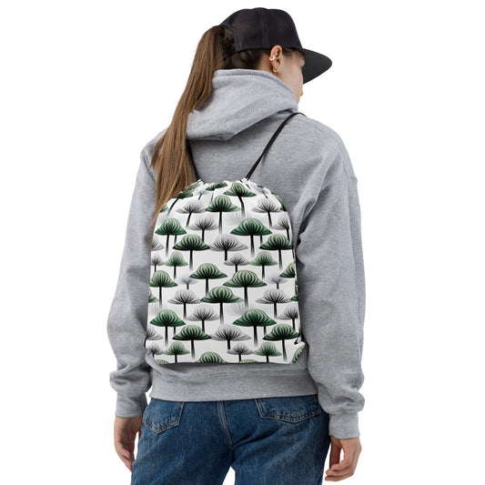 Zen Shroom Drawstring Bag