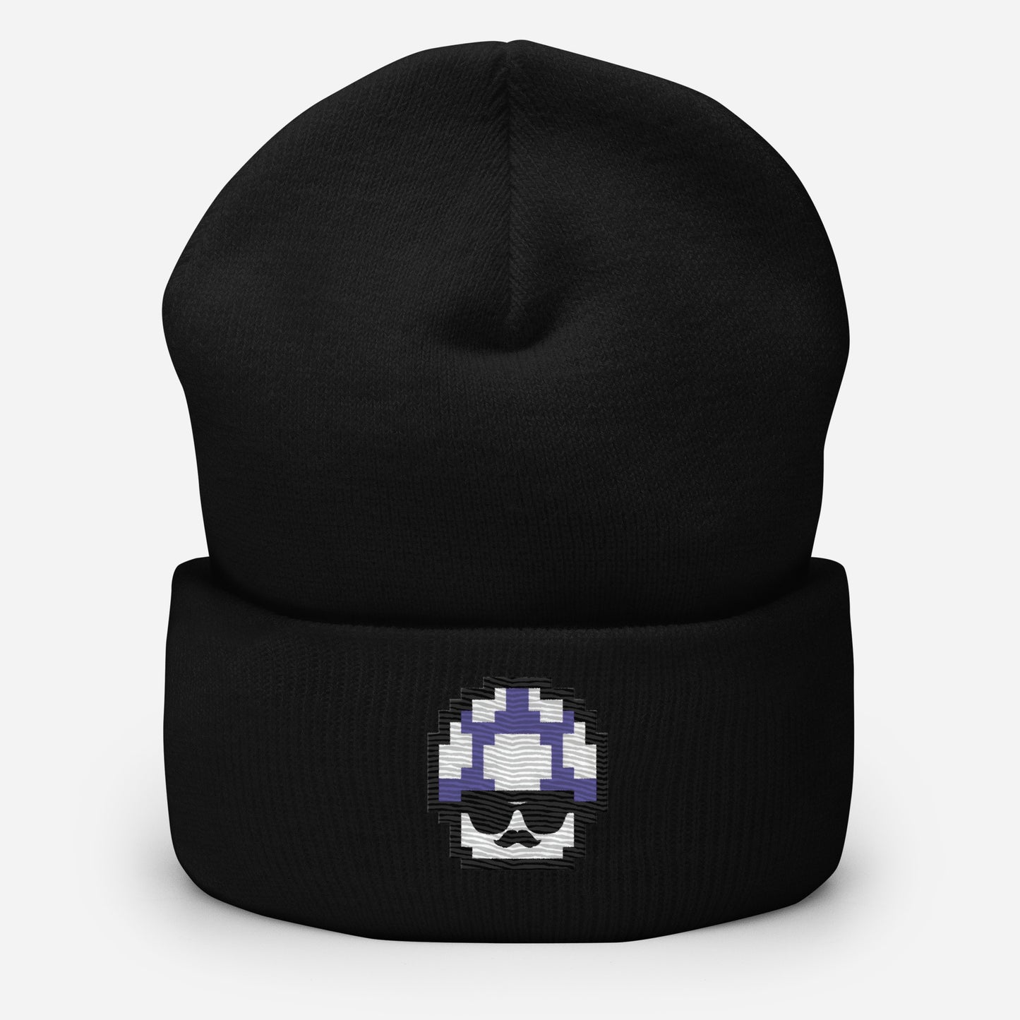 Purple Shroomate Cuffed Beanie