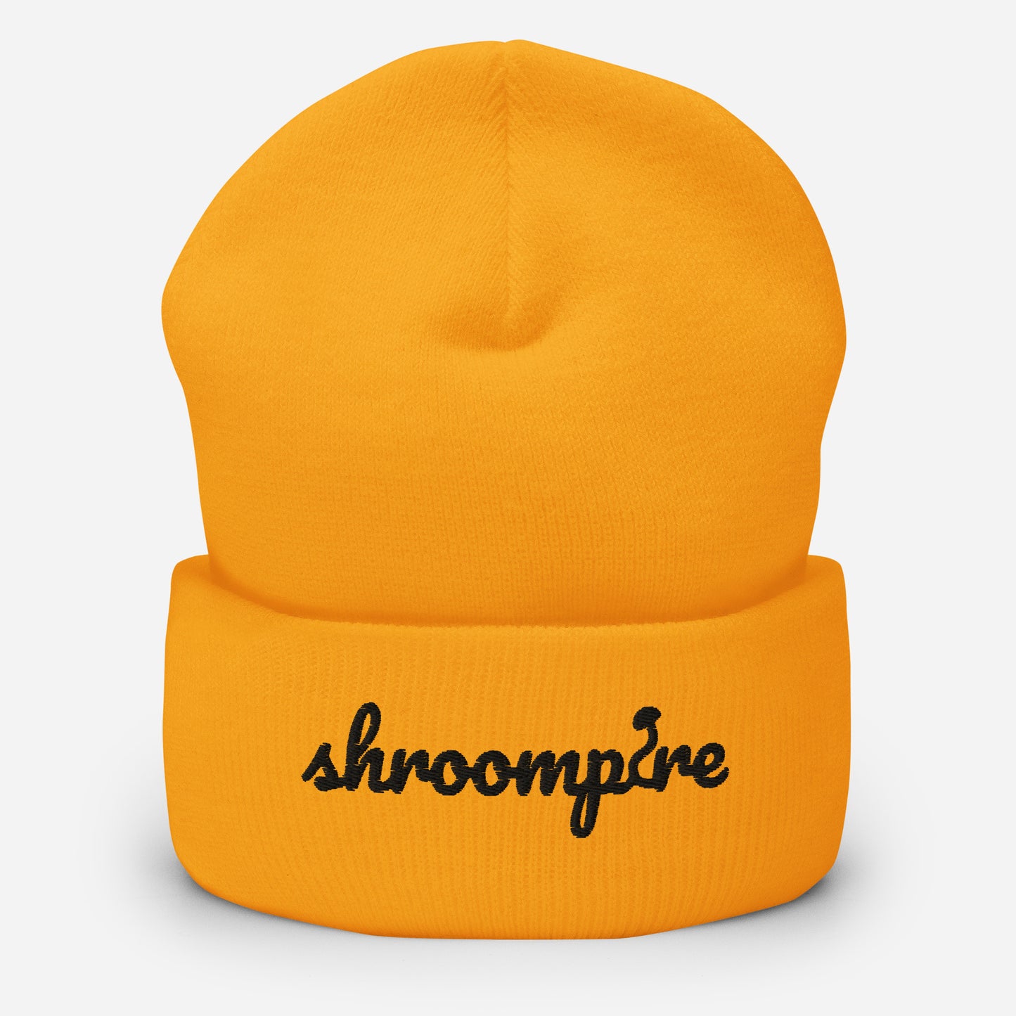 Black Shroompire Logo Cuffed Beanie