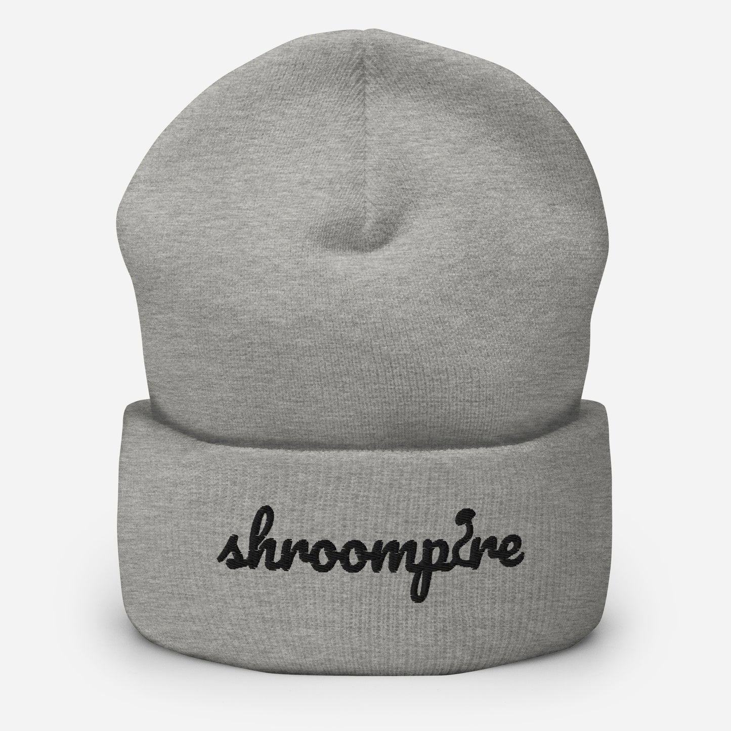 Black Shroompire Logo Cuffed Beanie