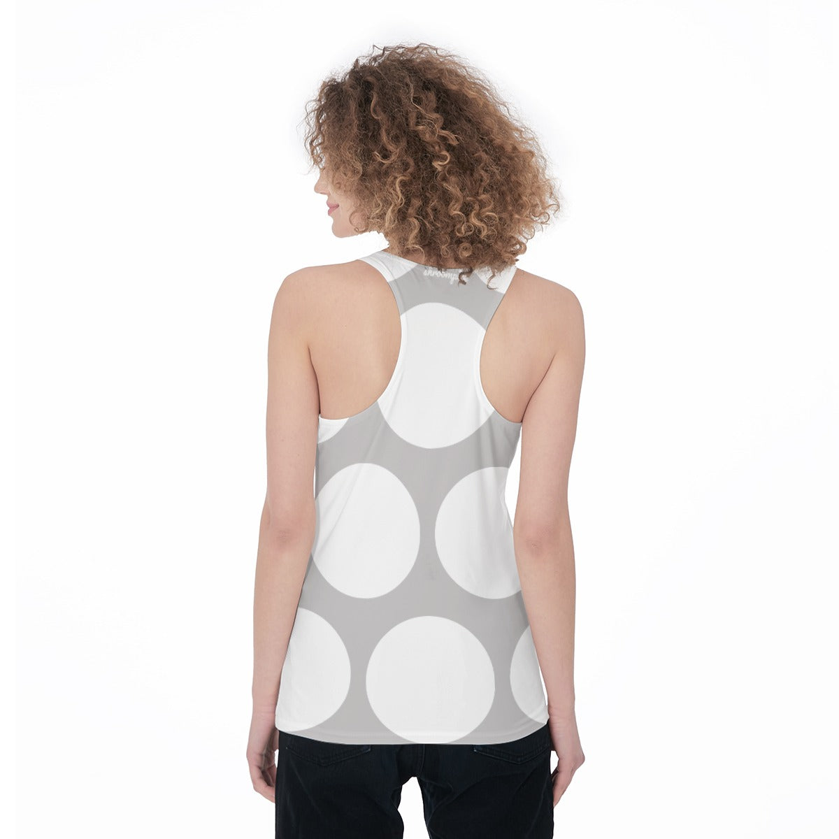 Women's Gray Just Shroomy Racerback Tank Top