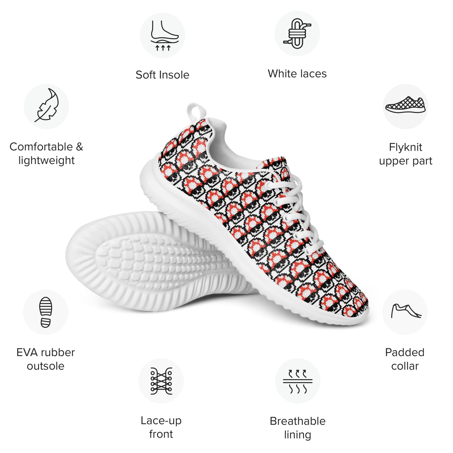 Men’s Red Shroomate Athletic Shoes *BEST SELLER*