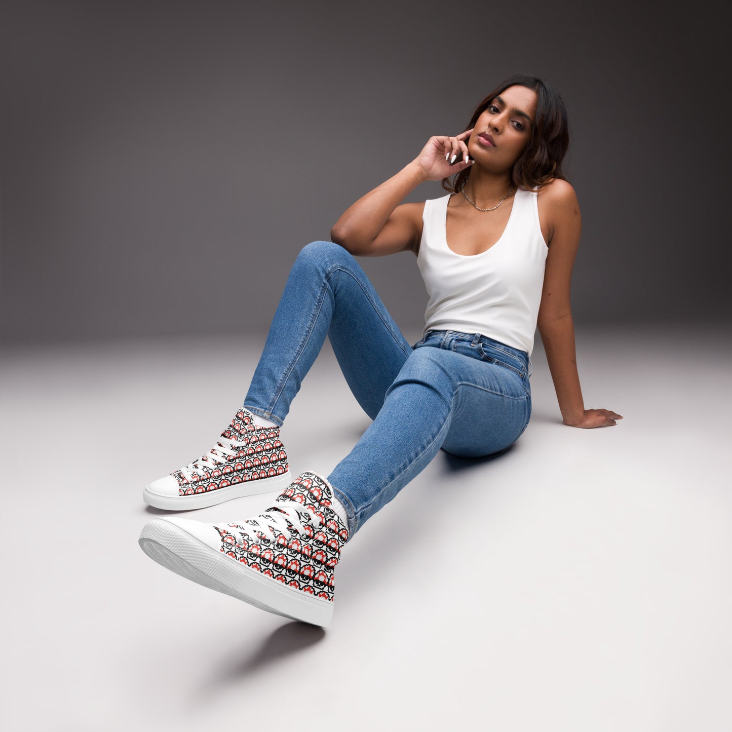 Women’s Red Shroomate High Top Canvas Shoes *BEST SELLER*