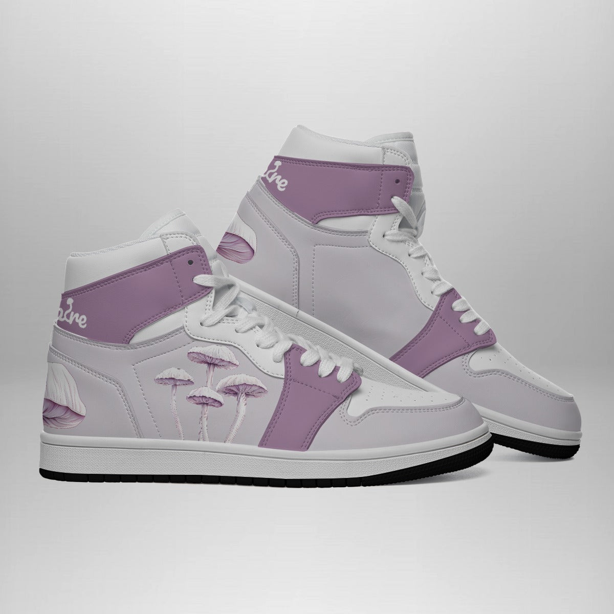 Women's Lavender Love High Top Sneakers