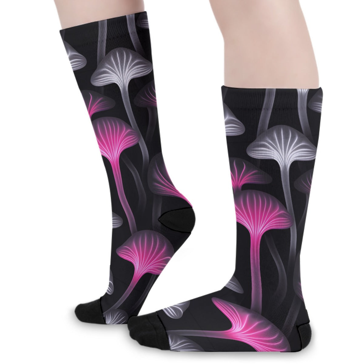 Unisex Black Trip Long Socks