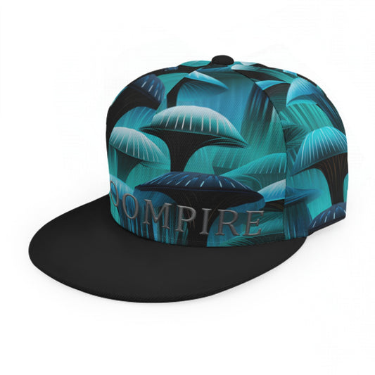Unisex Blue Trip Hat With Flat Brim