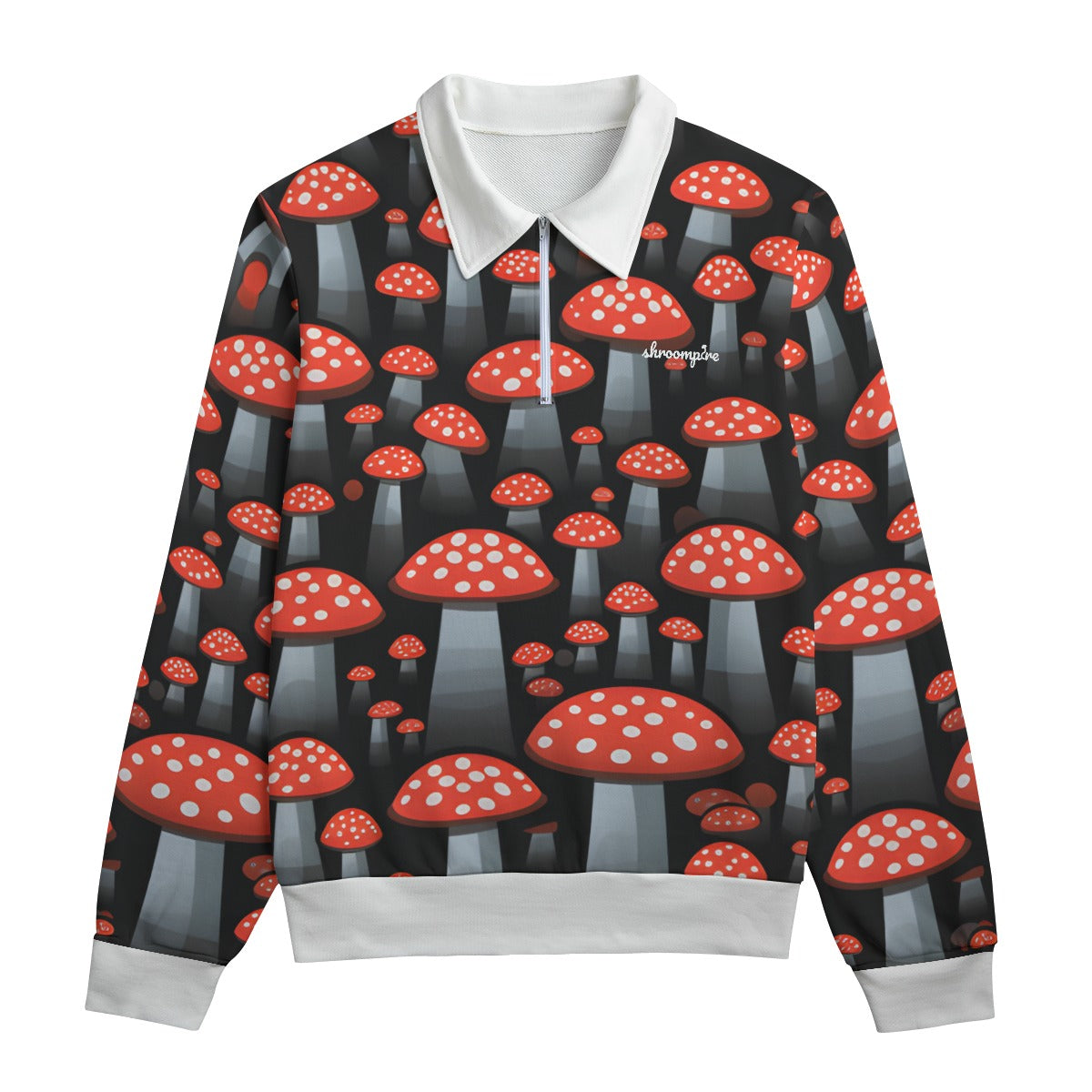 Men's Shroomalicious Lapel Sweatshirt