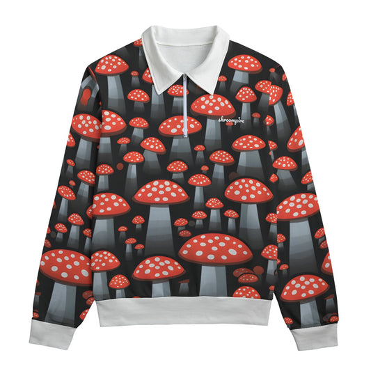 Men's Shroomalicious Lapel Sweatshirt
