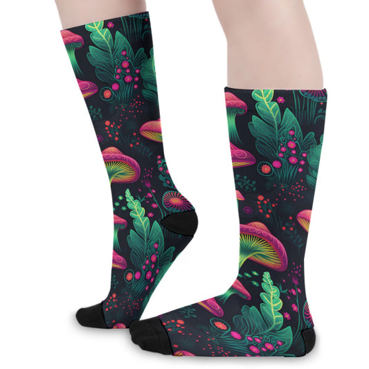 Unisex Shroom Garden Long Socks