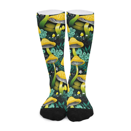 Unisex Shroom Eden Long Socks